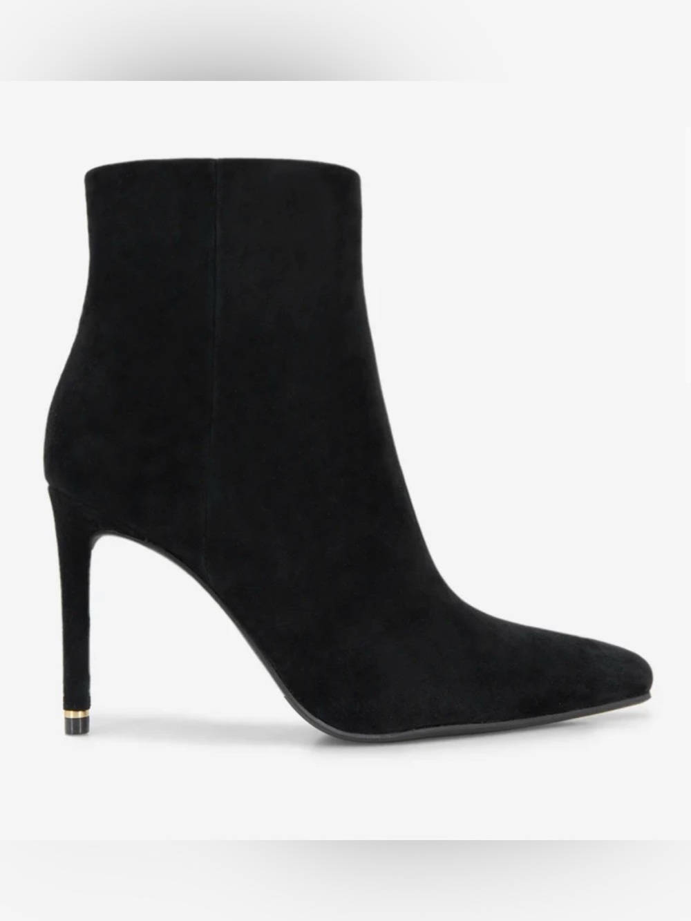 NEW Kenneth Cole New York Women's Quincy Stiletto Heel Bootie Black suede size 6